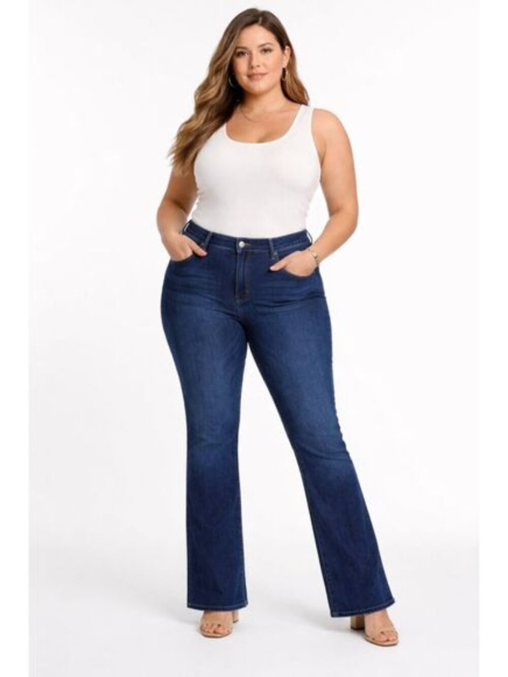 NYDJ Barbara Bootcut Jeans Size 16T 16 Extra Long Denim Stretch